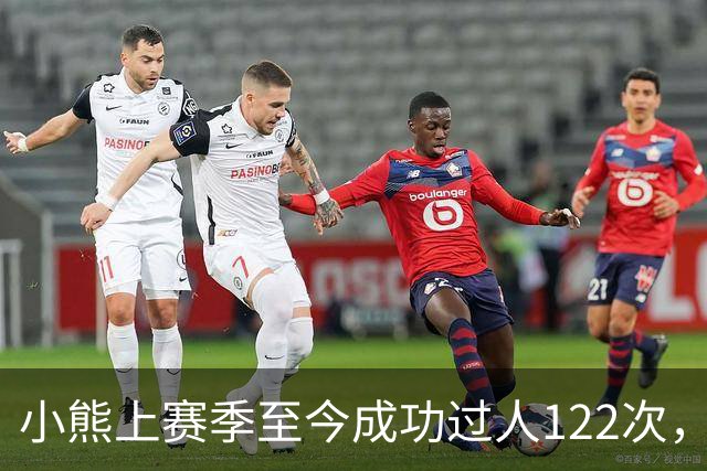 小熊上赛季至今成功过人122次，五大联赛同期最多